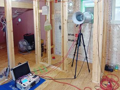 気密測定　石岡市　C値：0.2㎠/㎡